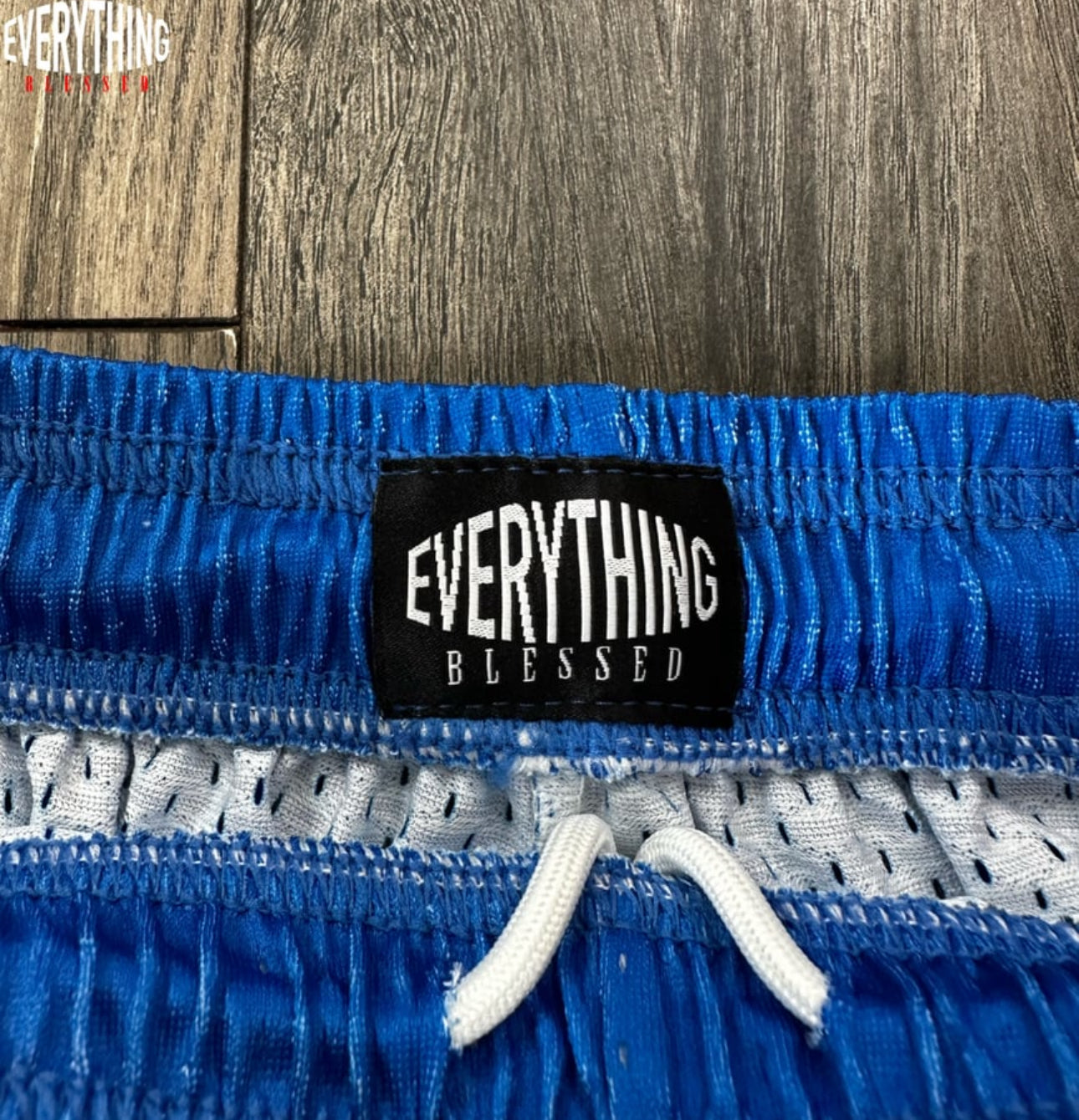 ROYAL BLUE “C.Y.B.N.Y.P” MESH SHORTS