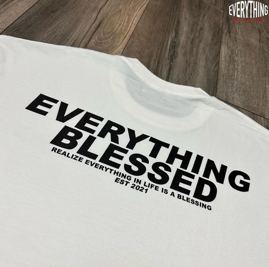 WHITE/BLACK “EVERYTHING ESSENTIAL T-SHIRT