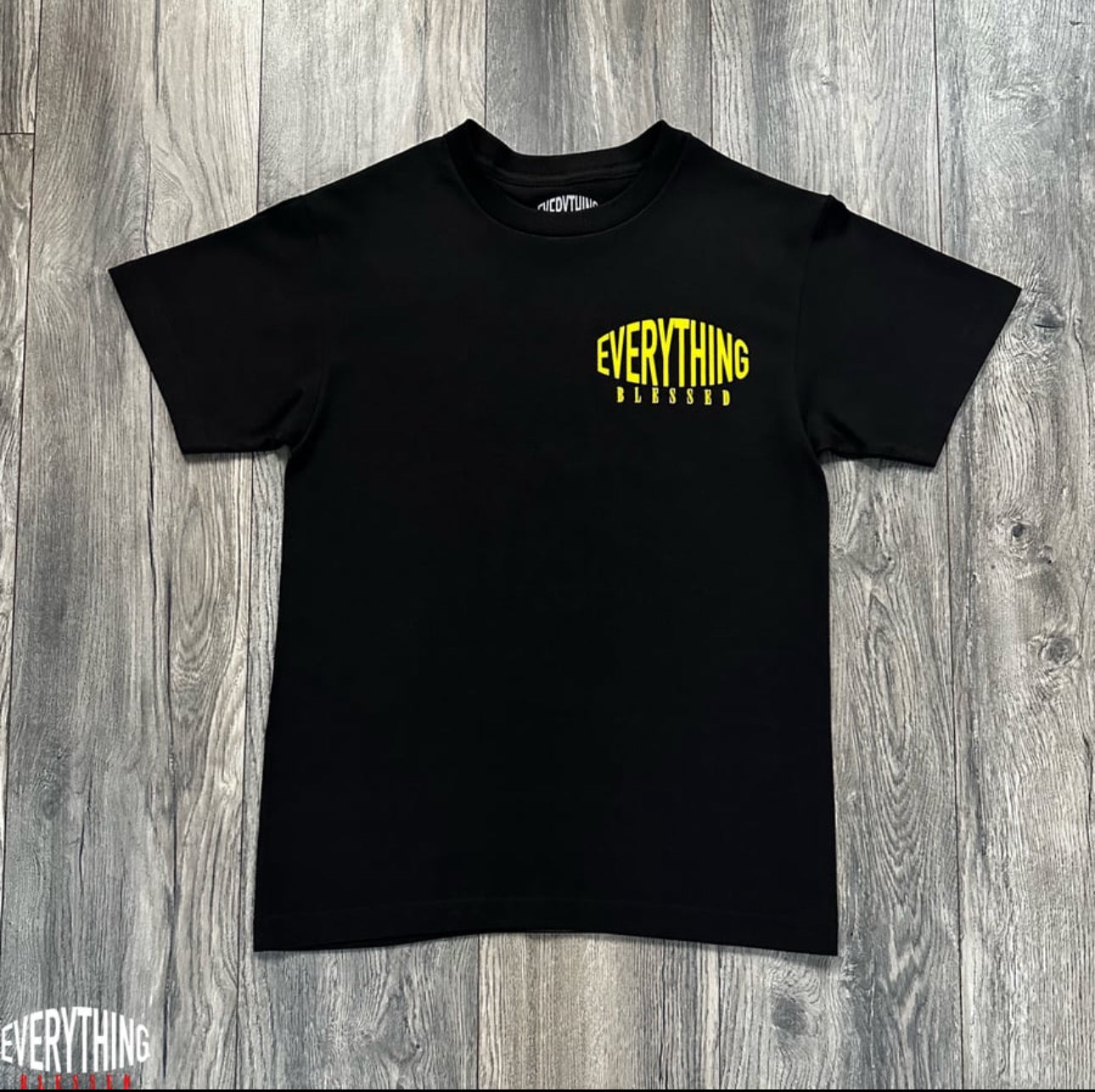 BLACK/YELLOW “C.C.M.B” T-SHIRT