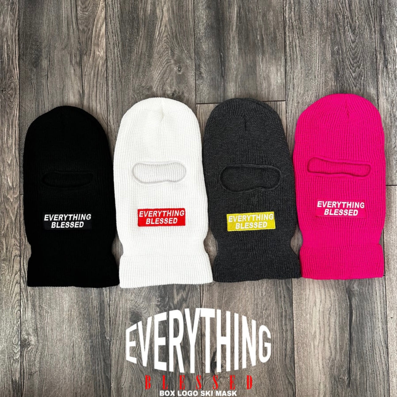 BOX LOGO KNIT SKI MASK